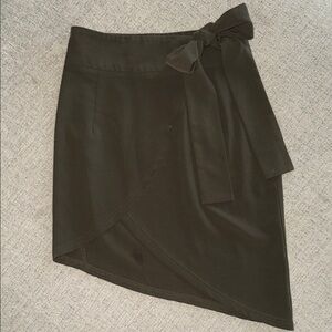 Elegant Green Wrap Skirt